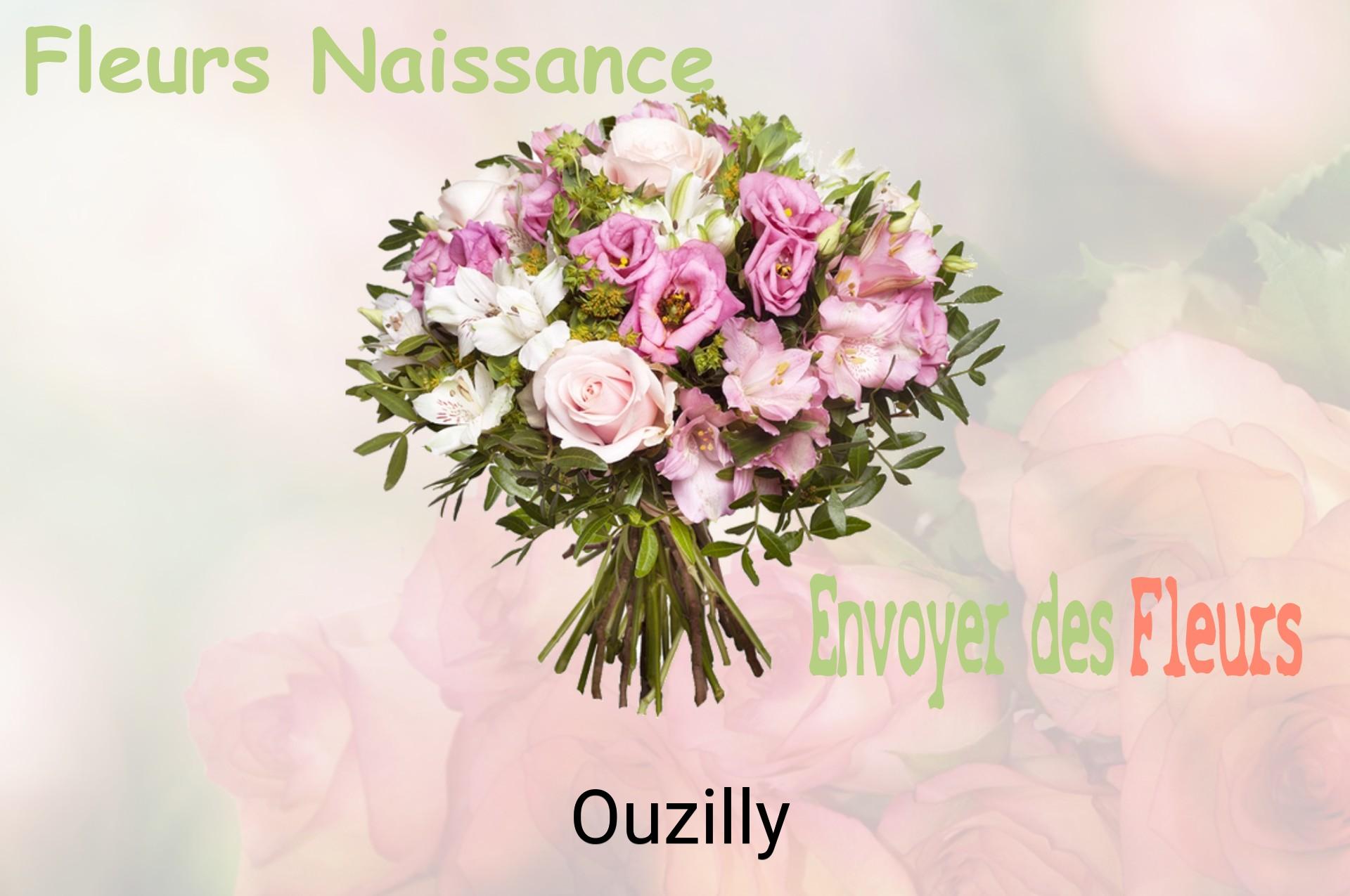 Bouquet de fleurs de naissance livré à Ouzilly